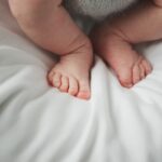 baby feets close up photo