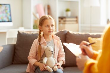 Little Girl in Therapy Session