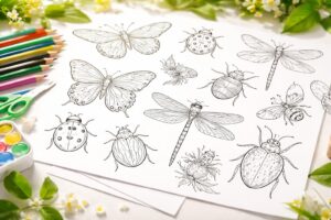 découvrez nos modèles gratuits d'insectes à colorier, à imprimer pour le plaisir de toute la famille. activité ludique et créative pour petits et grands !
