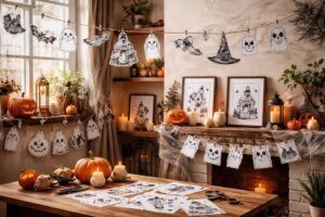 découvrez des idées créatives pour intégrer des dessins à imprimer halloween dans votre décoration et créer une ambiance festive et effrayante facilement.