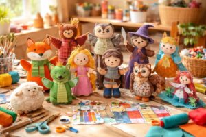 découvrez des marionnettes à fabriquer soi-même pour stimuler l'imagination et encourager le jeu symbolique chez les enfants.