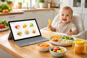 découvrez des menus spécialement conçus pour la diversification alimentaire de votre bébé, accessibles facilement sur tablette tactile microsoft surface.