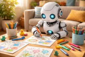 découvrez comment transformer le coloriage d'un robot en une activité ludique et amusante pour stimuler la créativité des enfants.
