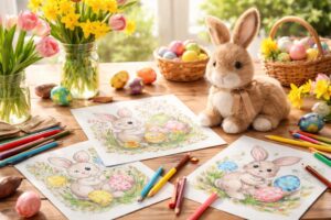 découvrez des activités créatives autour du lapin de pâques avec nos coloriages amusants pour petits et grands, et rendez votre fête de pâques inoubliable.