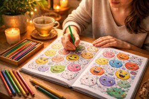 découvrez comment le coloriage smileys peut transformer votre journée en exprimant et apaisant vos émotions de manière ludique et créative.