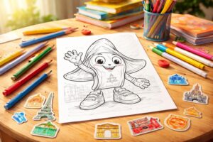découvrez le coloriage de la mascotte de paris, un outil éducatif amusant qui stimule la créativité et l'apprentissage des enfants tout en s'amusant.