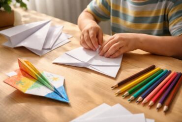 découvrez une activité manuelle ludique alliant origami et coloriage d’avions pour stimuler la créativité et le plaisir des enfants.