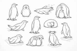 découvrez notre sélection des 10 meilleurs coloriages de pingouins à imprimer gratuitement pour petits et grands. amusez-vous en famille avec ces dessins faciles à colorier.