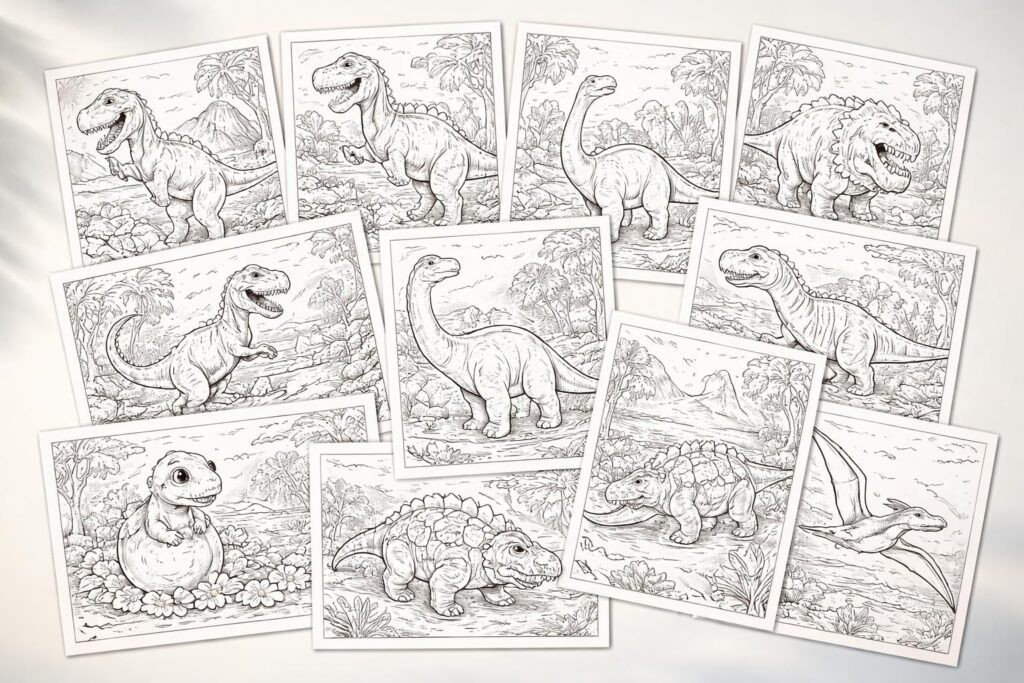 découvrez le top 10 des coloriages de dinosaures à imprimer en pdf, parfaits pour partager des moments créatifs et amusants avec vos amis.