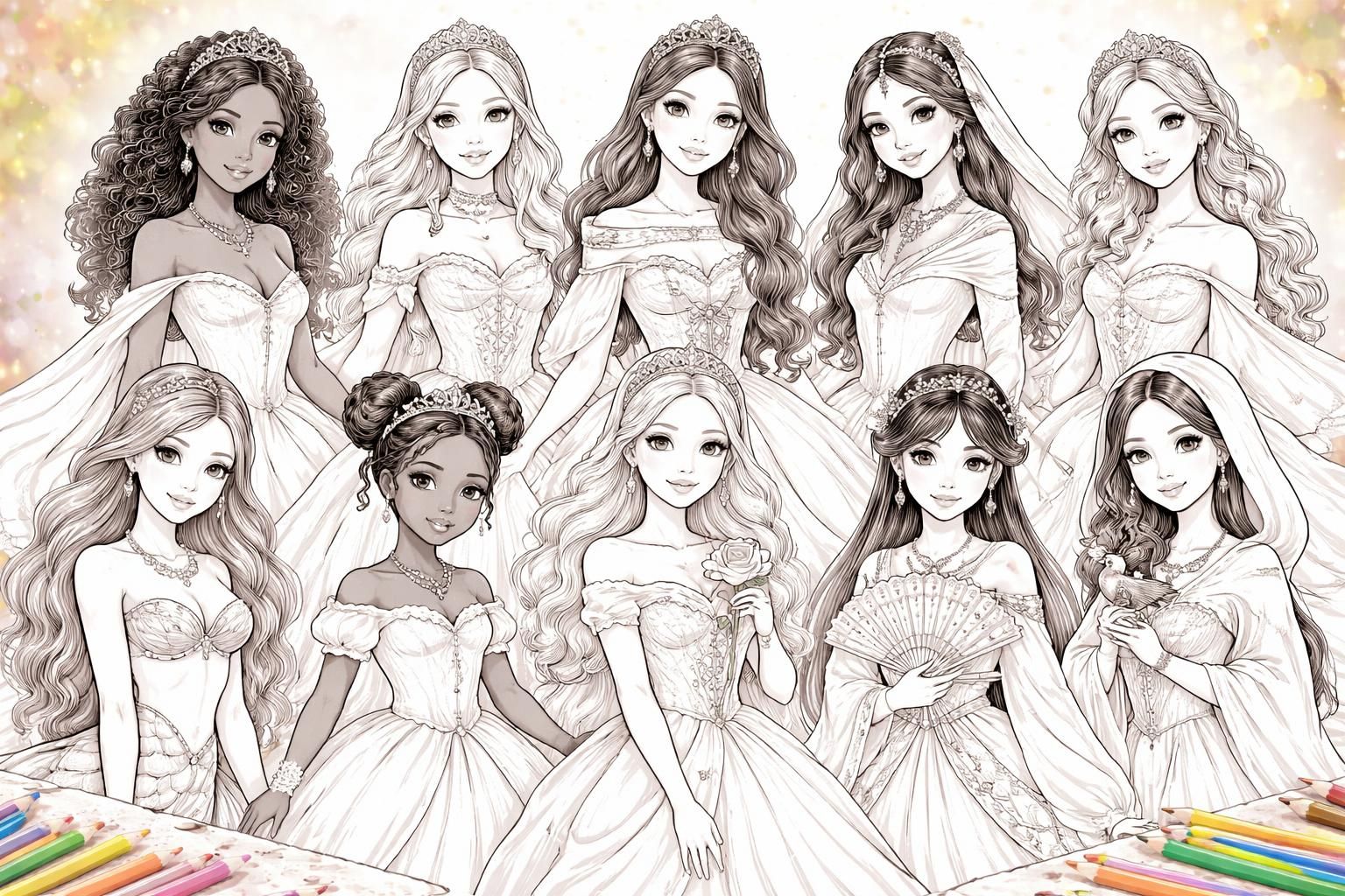 découvrez notre sélection des 10 meilleures princesses à colorier et à imprimer, parfaites pour divertir et éveiller la créativité de vos enfants.